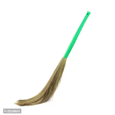 Less Dust  Grass Broom, Broomstick for Home Cleaning with Lightweight Handle,-thumb0