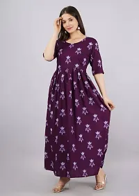 floral print gawn for girl and women-thumb2