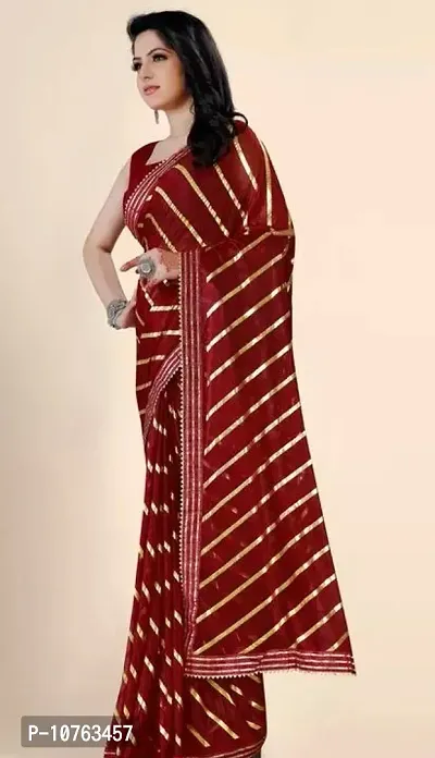 Buy Fancy Lycra Saree With Blouse Piece For Women Online In India