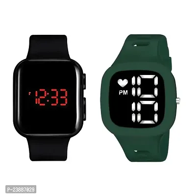 Buy Kimy Kids Waterproof Sports Square Combo Watch For Boys Baby Girls Fashion Digital Watch With Led Display Pack Of 2 Watches Online In India At Discounted Prices