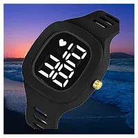 KIMY Kids Waterproof Sports Square Combo Watch for Boys  Baby Girls - Fashion Digital Watch with LED Display - Pack of 2 watches-thumb1