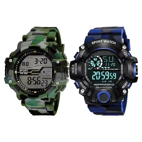 Classy Digital Watches for Men, Pack of 2