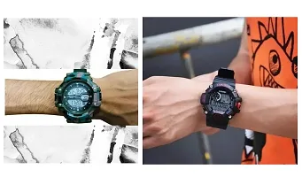 Classy Digital Watches for Men, Pack of 2-thumb1
