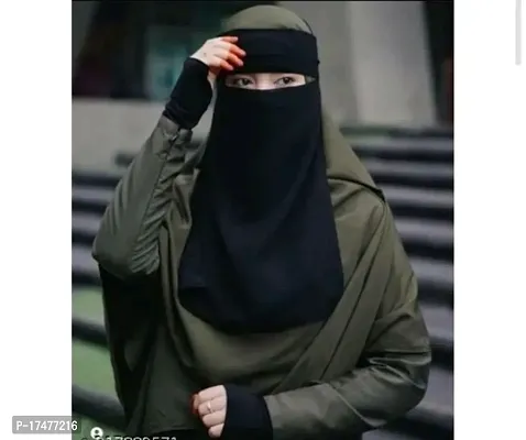 Fancy Chiffon Niqab for Muslim Women-thumb0