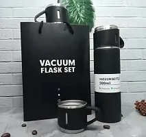 Insulated Stainless Steel Vacuum Flask with Steel Cup-thumb2