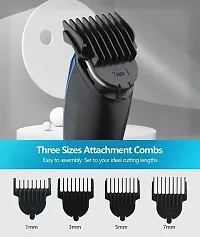 Beard  Hair 538  Rechargeable Professional Hair Trimmer 60 min Runtime 4 Length Settings-thumb4