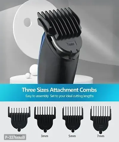 Beard  Hair 538  Rechargeable Professional Hair Trimmer 60 min Runtime 4 Length Settings-thumb5