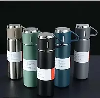 Insulated Stainless Steel Vacuum Flask with Steel Cup-thumb3