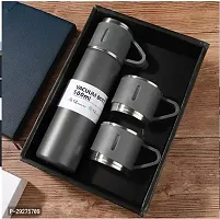 Insulated Stainless Steel Vacuum Flask with Steel Cup-thumb1