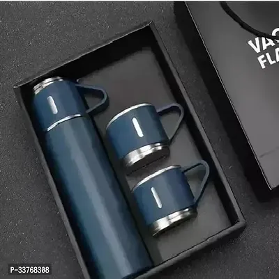 Insulated Stainless Steel Vacuum Flask with Steel Cup-thumb3