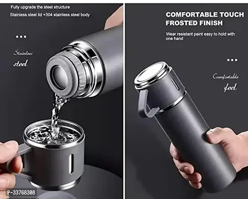 Insulated Stainless Steel Vacuum Flask with Steel Cup-thumb0