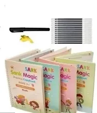 Magic Re-Usable Drawing, Alphabet, Numbers And Math Exercise Books For Children-thumb3