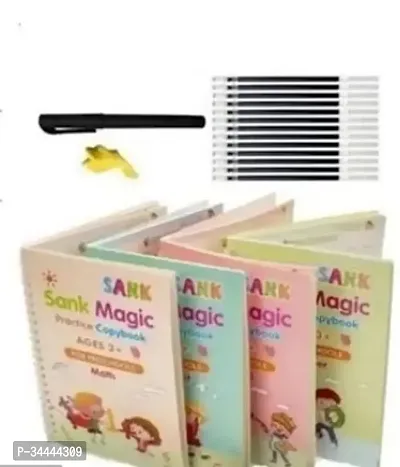 Magic Re-Usable Drawing, Alphabet, Numbers And Math Exercise Books For Children-thumb4