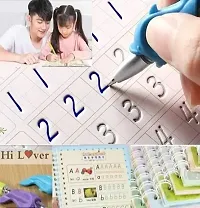 Magic Re-Usable Drawing, Alphabet, Numbers And Math Exercise Books For Children-thumb2