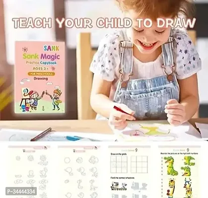 Sank Magic Practice Copybook Number Tracing Book for Preschoolers with Pen Magic books for kids-thumb2