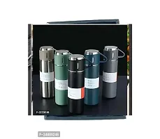 Stainless Steel Vacuum Insulated Bottle Water Flask Gift Set with Two Cups Gifts for Employees Corporate Gift Items Vacuum Flask Set with 2 Mugs-thumb3