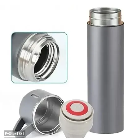 Stainless Steel Vacuum Flask Bottle With 2 Cups Set (Assorted color)-thumb2