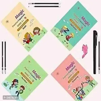 Practice Writing Book with Pen For Kids Pack of 4