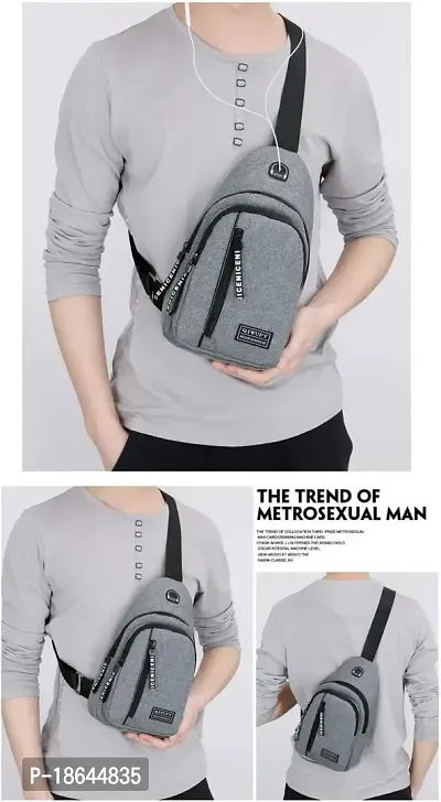 Wholesale Men's Republic Canvas Grey Backpack - Single Strap Sling - Men's  Republic - Fieldfolio