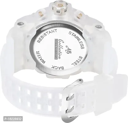 Excellent Silver Silicone Analog  Digital For Men-thumb2