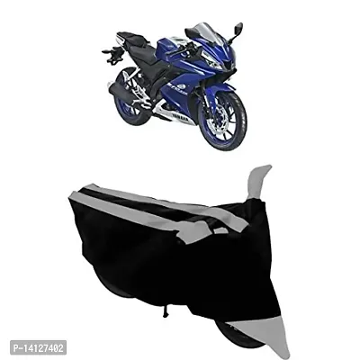 GANPRA Presents Semi Waterproof  Dustproof Scooter Bike Cover Compatible with Yamaha R15 V3 (Grey)-thumb0