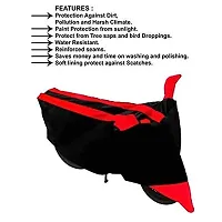 GANPRA Presents Semi Waterproof  Dustproof Scooter Bike Cover Compatible with Hero Splendor Pro (Red)-thumb3