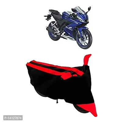 GANPRA Presents Semi Waterproof  Dustproof Scooter Bike Cover Compatible with Yamaha R15 V3 (Red)-thumb0