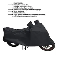 GANPRA Presents Water Resistant  All Weather Protection Bike Cover Compatible with Hero Splendor NXG (Black Color)-thumb2