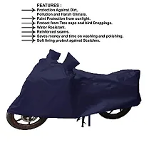 GANPRA Presents Water Resistant  All Weather Protection Bike Cover Compatible with Hero HF (Navy Blue)-thumb3