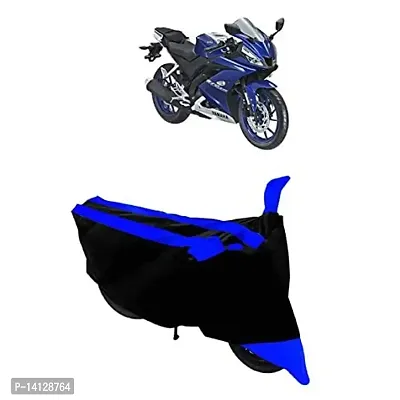 GANPRA Presents Semi Waterproof  Dustproof Scooter Bike Cover Compatible with Yamaha R15 V3 (Blue)-thumb0