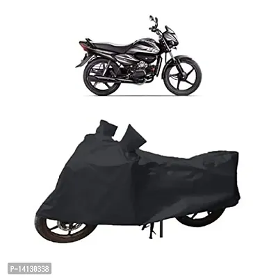 GANPRA Presents Water Resistant  All Weather Protection Bike Cover Compatible with Hero Splendor NXG (Black Color)-thumb0