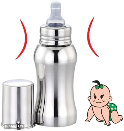 LEROYAL Baby Feeding Stainless Steel Bottle 220 ml