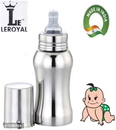 LEROYAL Amulya stainless steel baby feeding bottle 220 ml-thumb0