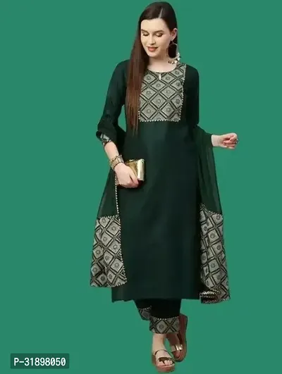 Aakarsha Petite printed Women Kurta pant with Dupatta Sets-thumb0