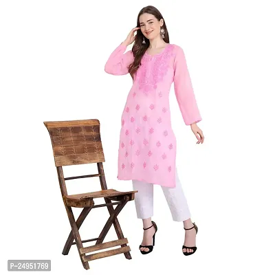 Stylish Women Georgette Casual Kurta-thumb3