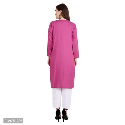 Stylish Women Rayon Casual Kurta-thumb4