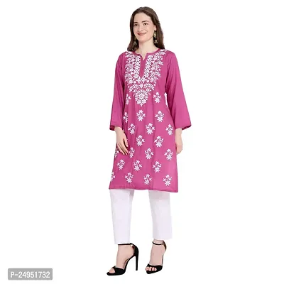 Stylish Women Rayon Casual Kurta-thumb0