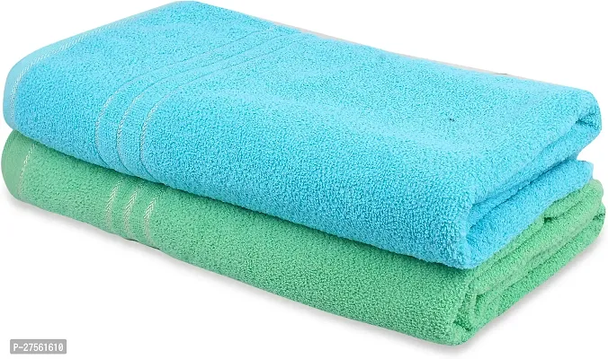 Comfortable Multicoloured Bath On Cotton 400 Gsm Bath Towel Set-thumb0