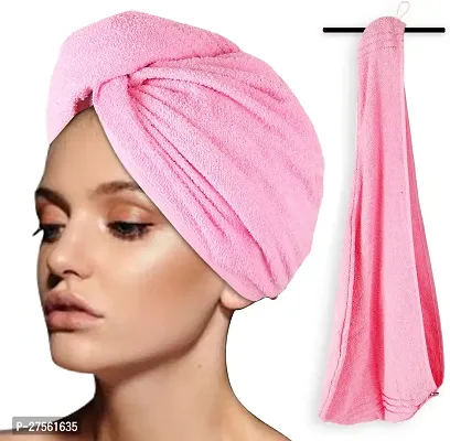 Comfortable Multicoloured Cotton 500 Gsm Hair Towel Pack Of 2-thumb4