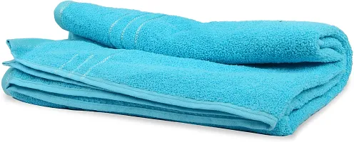 Comfortable Multicoloured Bath On Cotton 400 Gsm Bath Towel Set-thumb3