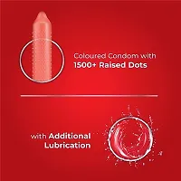 Skore Strawberry Flavored Condom | Strawberry Flavored Condoms | 1500+ Dots | 10 Pieces | Pack of 1-thumb3