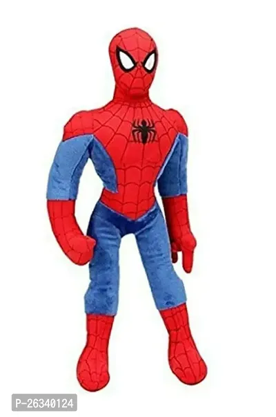 Spiderman Toy For Kids Baby Gift Items Stuff Plush Soft Toy For Boy Cute Toy  (Red, Blue)-thumb0