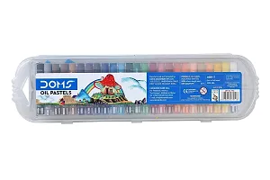 Doms 25 Shades Oil Pastel With Case | Smooth Color Intermixing For Better Effect | Bright  Intense Colors | Free Scrapping Tool | Non-Toxic  Safe For Childrens-thumb2