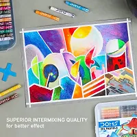 Doms 25 Shades Oil Pastel With Case | Smooth Color Intermixing For Better Effect | Bright  Intense Colors | Free Scrapping Tool | Non-Toxic  Safe For Childrens-thumb3
