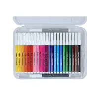 Doms Aqua 24 Shades Watercolour Sketch Pen Set | Unique Push Resistant Tip With Bright  Intense Colors | Non-Toxic  Safe For Kids | Colourful Sketching, Doodling  Mandala Art-thumb1