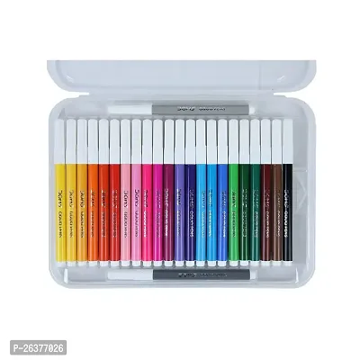 Doms Aqua 24 Shades Watercolour Sketch Pen Set | Unique Push Resistant Tip With Bright  Intense Colors | Non-Toxic  Safe For Kids | Colourful Sketching, Doodling  Mandala Art-thumb2