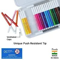 Doms Aqua 24 Shades Watercolour Sketch Pen Set | Unique Push Resistant Tip With Bright  Intense Colors | Non-Toxic  Safe For Kids | Colourful Sketching, Doodling  Mandala Art-thumb3