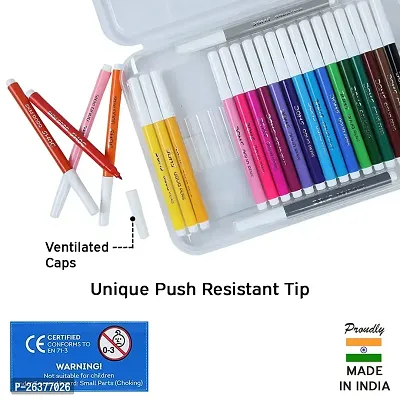 Doms Aqua 24 Shades Watercolour Sketch Pen Set | Unique Push Resistant Tip With Bright  Intense Colors | Non-Toxic  Safe For Kids | Colourful Sketching, Doodling  Mandala Art-thumb4