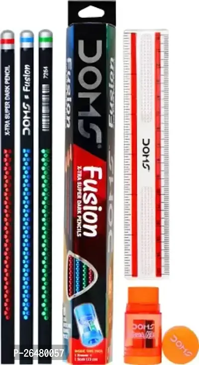 DOMS Fusion Pencil  (Set of 10, Multicolor)