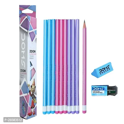 Doms Zoom Ultimate Dark Triangle Pencils (Pack of 10 x 5 Set),-thumb0